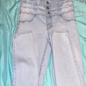 high rise jeans